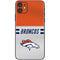 NFL Denver Broncos White Striped iPhone 11 Skin